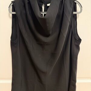 Aritzia Black Cowl Neck Blouse